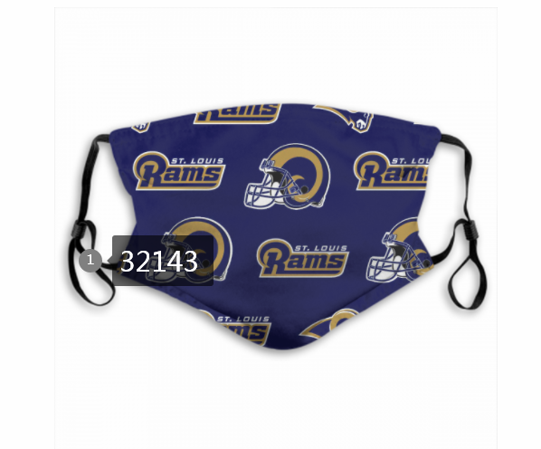 NFL 2020 Los Angeles Rams #26 Dust mask with filter-0